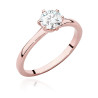 Pierścionek W535 Diament 0,70ct różowe złoto