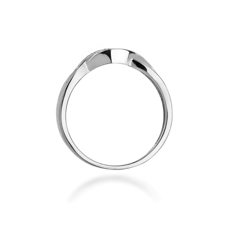 Pierścionek W083 Diament 0,05ct białe złoto
