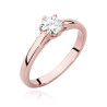 Pierścionek W540 Diament 0,40ct różowe złoto