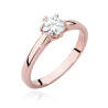 Pierścionek W540 Diament 0,50ct różowe złoto