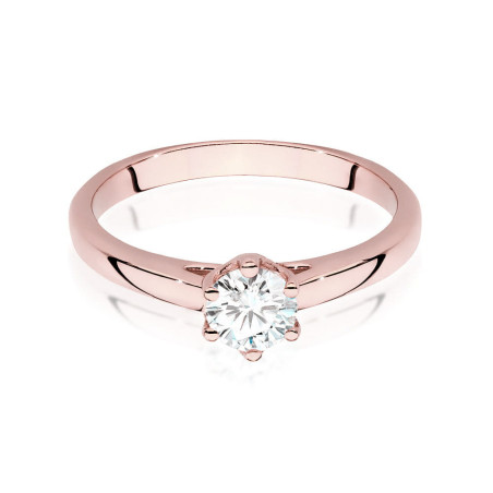 Pierścionek W540 Diament 0,50ct różowe złoto