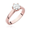 Pierścionek W540 Diament 0,70ct różowe złoto