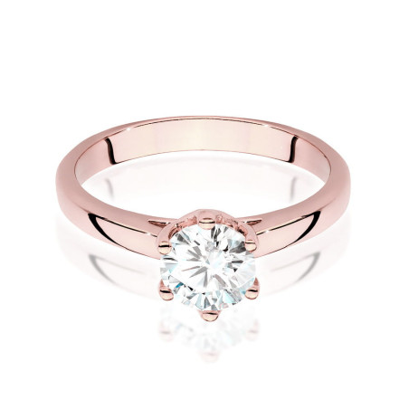 Pierścionek W540 Diament 1,00ct różowe złoto