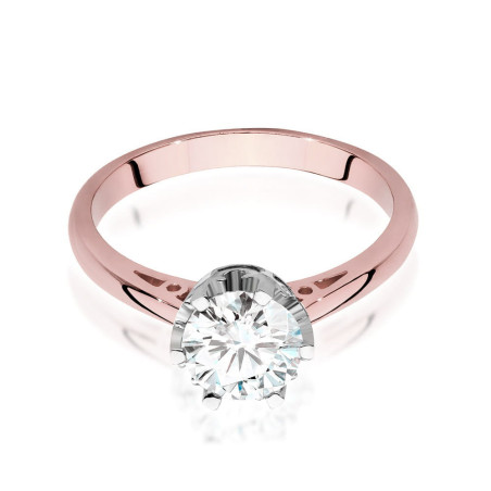 Pierścionek W542 Diament 1,00ct różowe złoto
