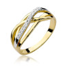 "Pierścionek W157 z diamentami żółte złoto Daimana.pl - eleganck