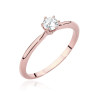 Pierścionek W553 Diament 0,40ct różowe złoto