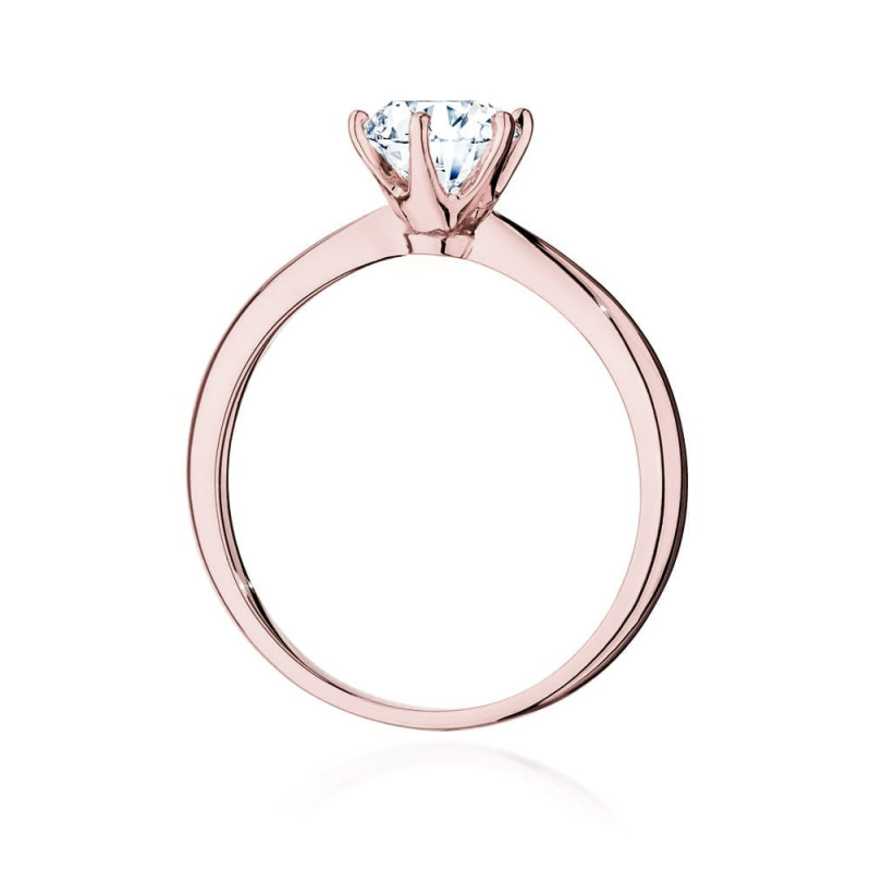 Pierścionek W553 Diament 1,00ct różowe złoto