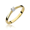 "Pierścionek W175 Diament 0,03ct żółte złoto - Daimana.pl | Skle