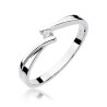 Pierścionek W137 Diament 0,04ct białe złoto