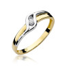 Pierścionek W178 Diament 0,04ct żółte złoto - Daimana.pl: Eksklu