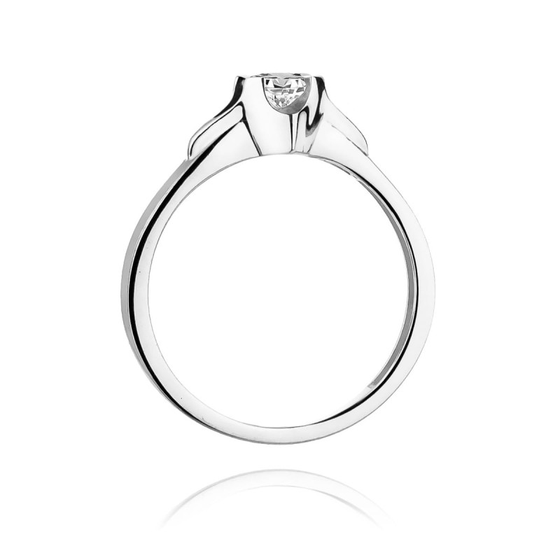 Pierścionek W155 Diament 0,20ct białe złoto