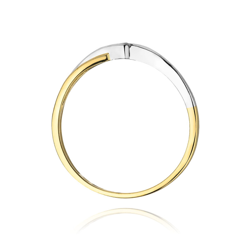 "Pierścionek W191 Diament 0,04ct Żółte Złoto - Daimana.pl | Najw