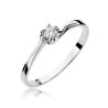 Pierścionek W163 Diament 0,10ct białe złoto