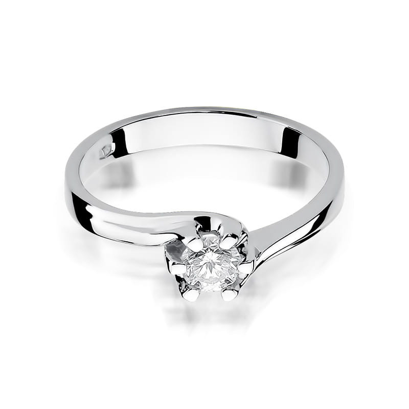 Pierścionek W163 Diament 0,30ct białe złoto