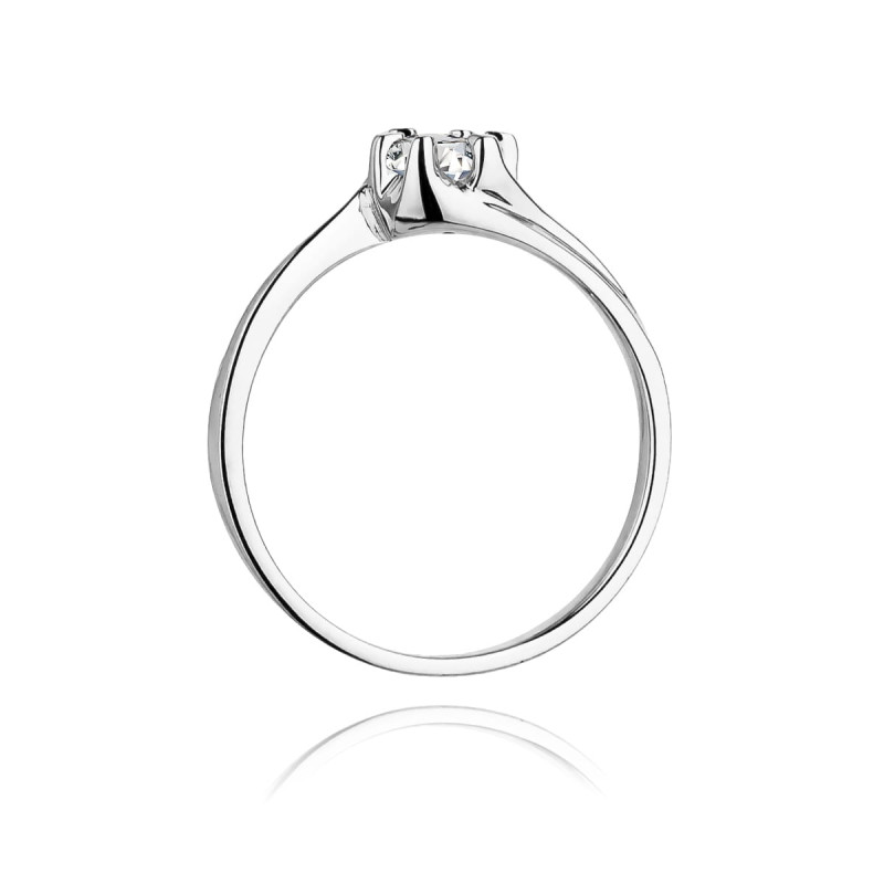 Pierścionek W163 Diament 0,30ct białe złoto