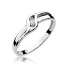Pierścionek W178 Diament 0,04ct białe złoto
