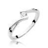 Pierścionek W180 Diament 0,10ct białe złoto