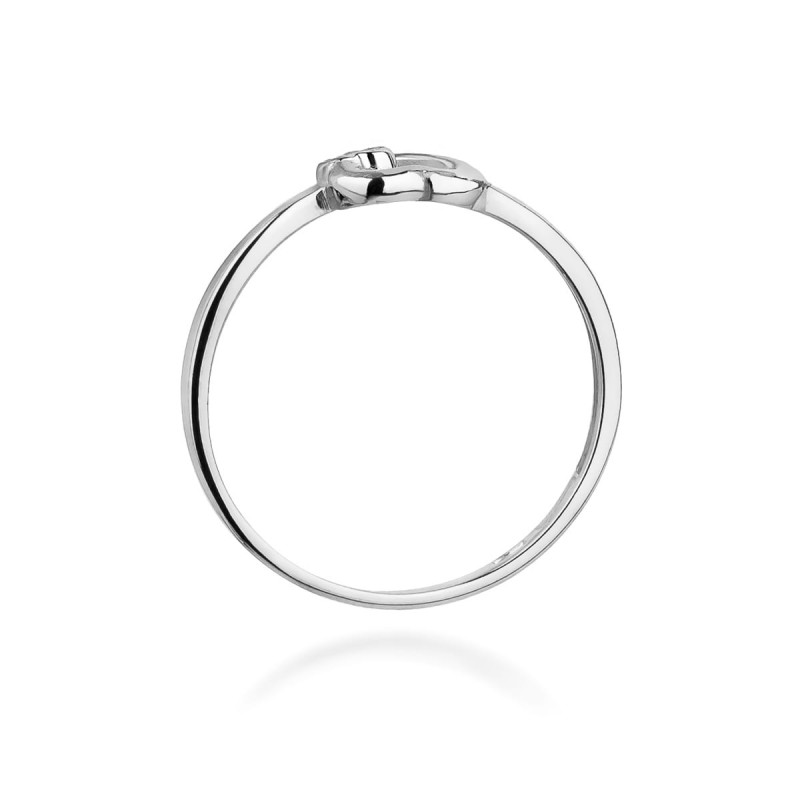 Pierścionek W188 Diament 0,02ct białe złoto