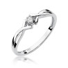 Pierścionek W190 Diament 0,04ct białe złoto
