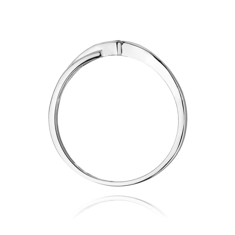 Pierścionek W191 Diament 0,04ct białe złoto