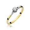 "Pierścionek W209 Diament 0,08ct żółte złoto - Daimana.pl | Najw