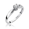 Pierścionek W197 Diament 0,24ct białe złoto