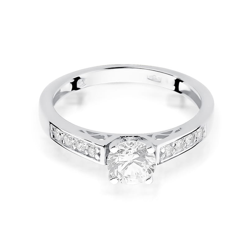 Pierścionek W198 Diament 0,30ct białe złoto