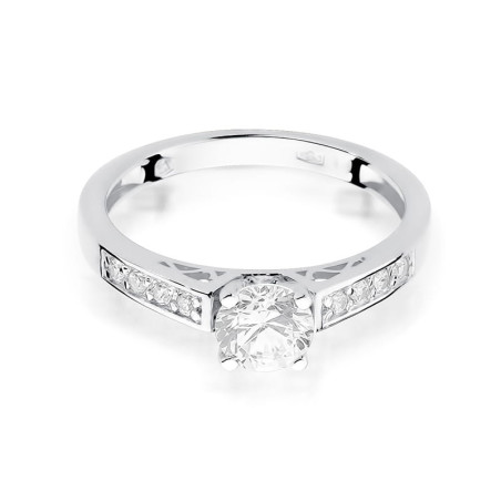 Pierścionek W198 Diament 0,30ct białe złoto