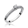Pierścionek W200 Diament 0,15ct białe złoto