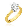"Pierścionek W220B Diament 0,70ct żółte złoto - Daimana.pl: Najw