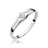 Pierścionek W207 Diament 0,08ct białe złoto