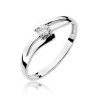Pierścionek W210 Diament 0,08ct białe złoto