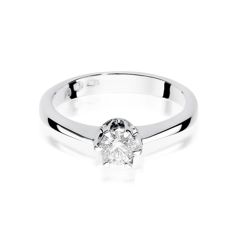 Pierścionek W220B Diament 0,30ct białe złoto