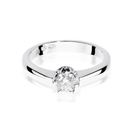 Pierścionek W220B Diament 0,30ct białe złoto