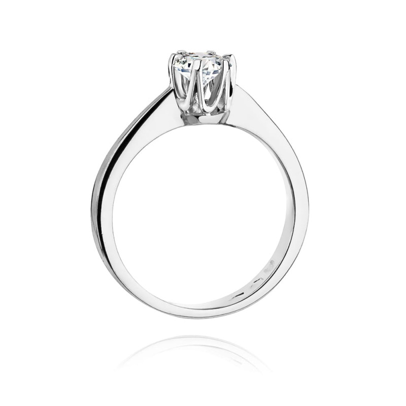 Pierścionek W220B Diament 0,30ct białe złoto