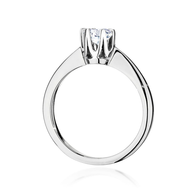 Pierścionek W220B Diament 0,40ct białe złoto