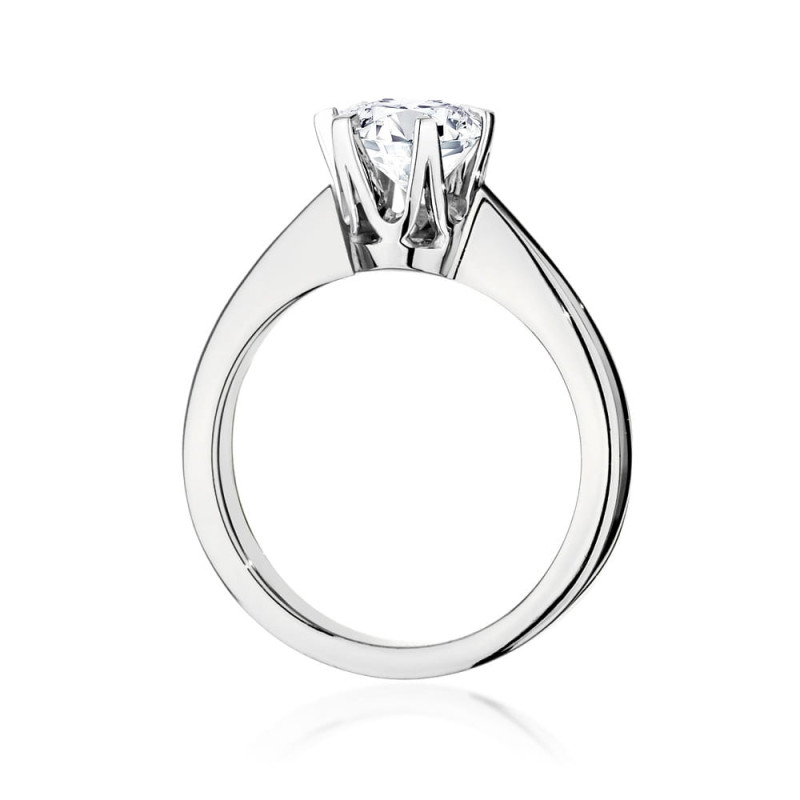 Pierścionek W220B Diament 0,70ct białe złoto