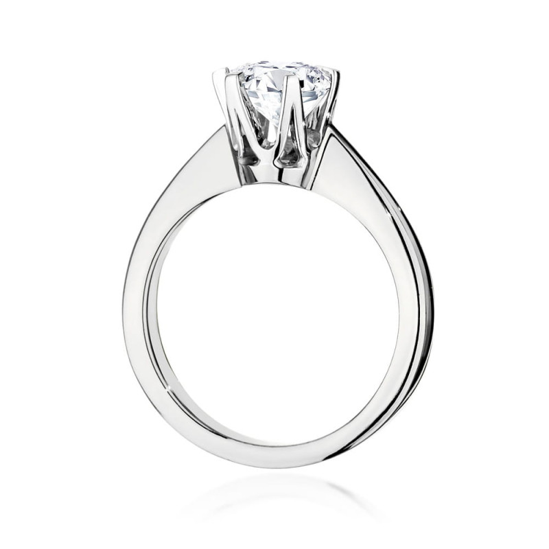 Pierścionek W220B Diament 1,00ct białe złoto