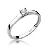 Pierścionek W221 Diament 0,10ct białe złoto