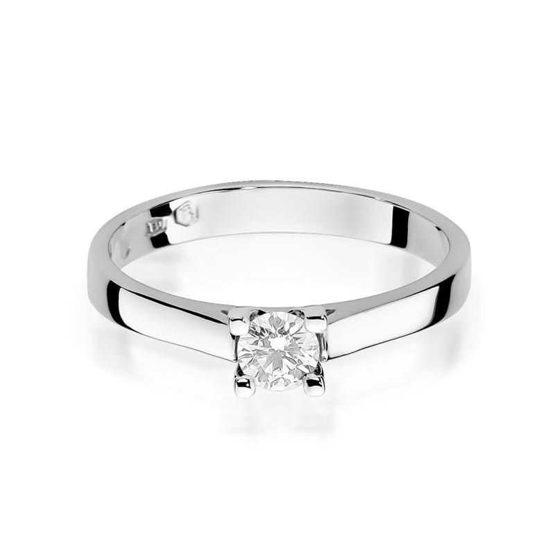 Pierścionek W221B Diament 0,20ct białe złoto