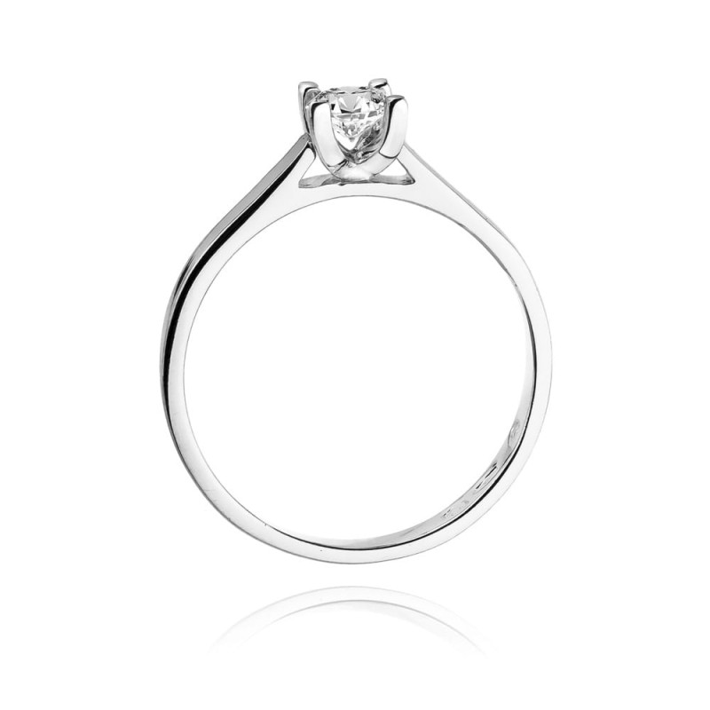 Pierścionek W221B Diament 0,20ct białe złoto