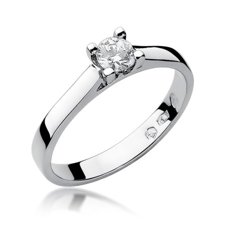 Pierścionek W221B Diament 0,30ct białe złoto