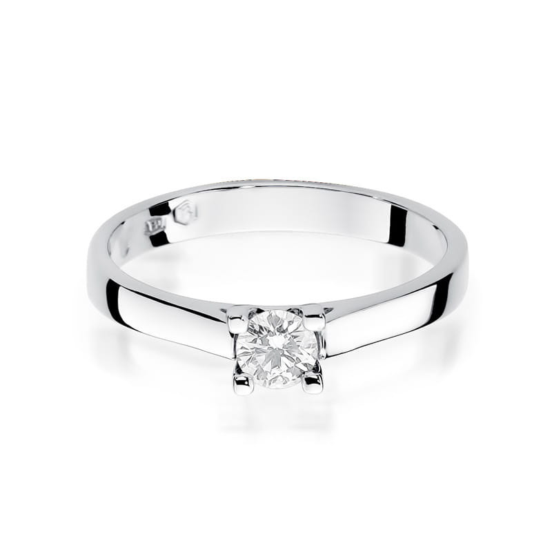 Pierścionek W221B Diament 0,30ct białe złoto