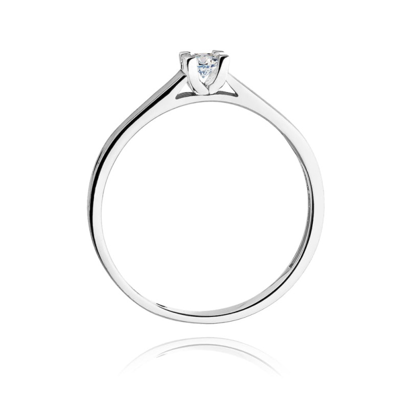 Pierścionek W221B Diament 0,30ct białe złoto